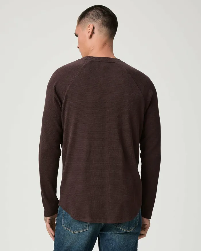 PAIGE Odin Baseball Tee 8211 Burnt Cocoa Multi Men Tees PAIGE Odin Baseball Tee 8211 Burnt Cocoa Multi Men Tees