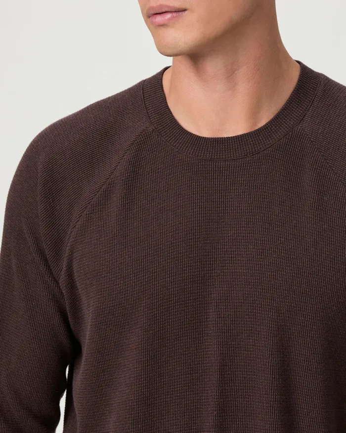 PAIGE Odin Baseball Tee 8211 Burnt Cocoa Multi Men Tees PAIGE Odin Baseball Tee 8211 Burnt Cocoa Multi Men Tees