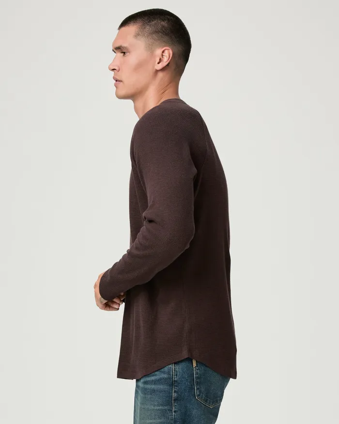 PAIGE Odin Baseball Tee 8211 Burnt Cocoa Multi Men Tees PAIGE Odin Baseball Tee 8211 Burnt Cocoa Multi Men Tees