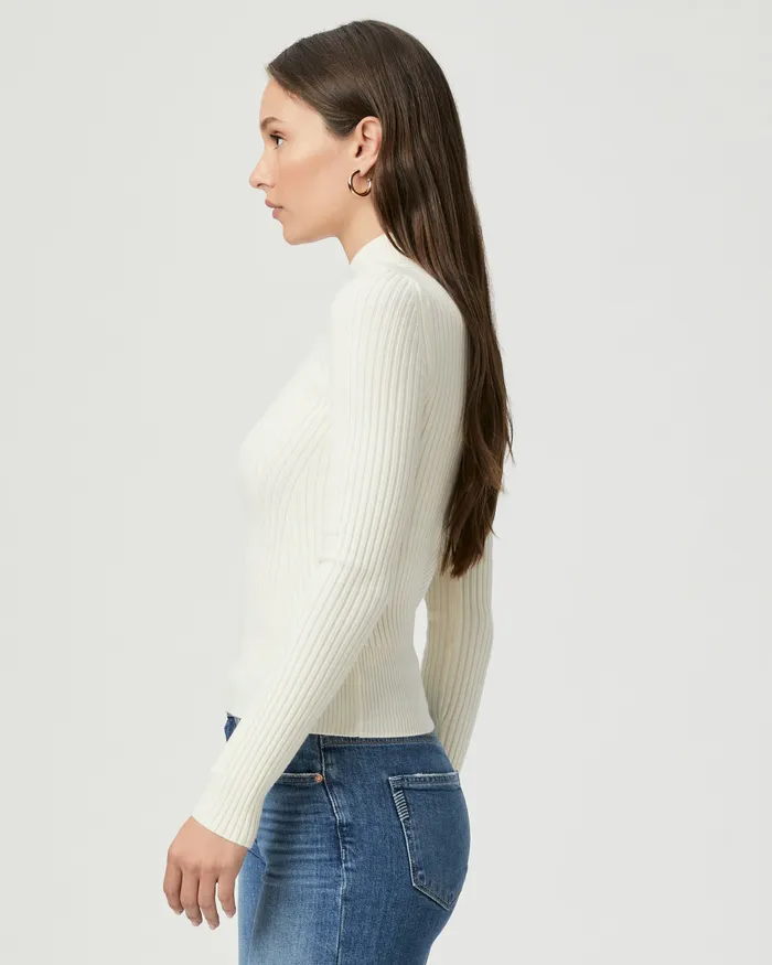 PAIGE Raisa Top 8211 Ivory Women Sweaters and Sweatshirts