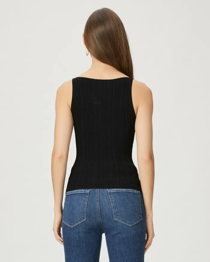 PAIGE Yuelia Tank 8211 Black Women Tees and Tanks PAIGE Yuelia Tank 8211 Black Women Tees and Tanks
