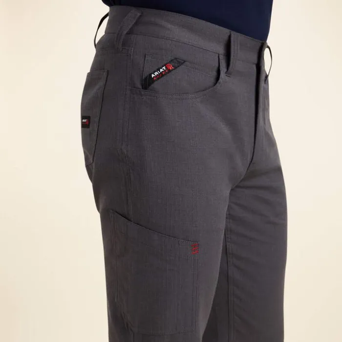Pants and Shorts Men Ariat FR M4 Relaxed Crossfire Straight Pant Iron Grey