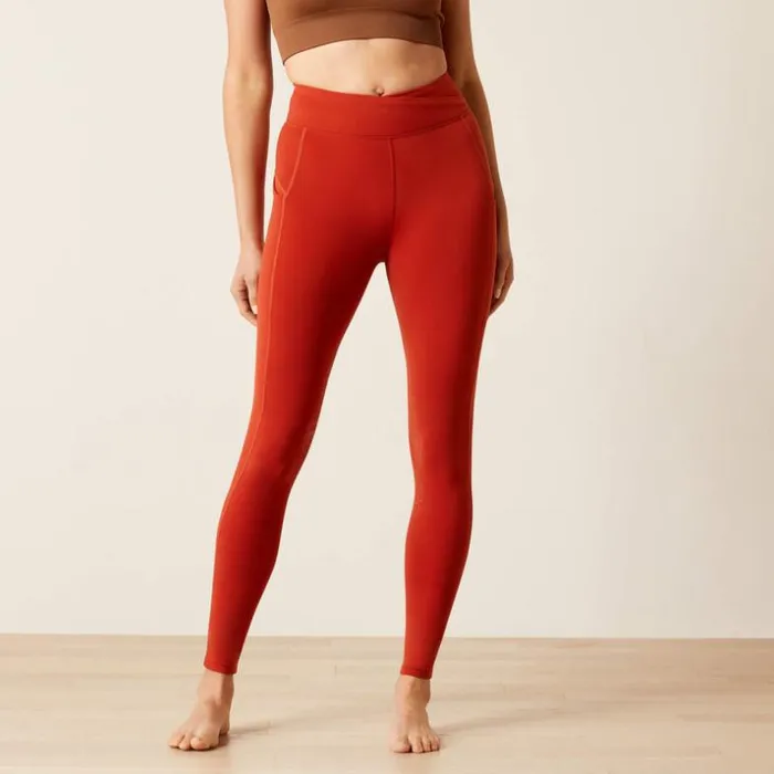 Pants and Shorts Women Ariat Avail Half Grip Tight Red Ochre