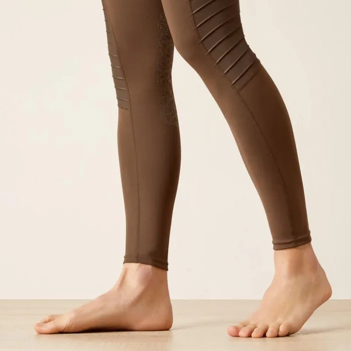 Pants and Shorts Women Ariat Eos Moto Knee Patch Tight Banyan Bark