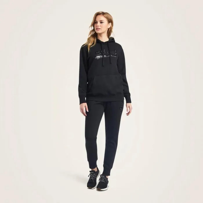 Pants and Shorts Women Ariat REAL Jogger Sweatpants Black Pants and Shorts Women Ariat REAL Jogger Sweatpants Black