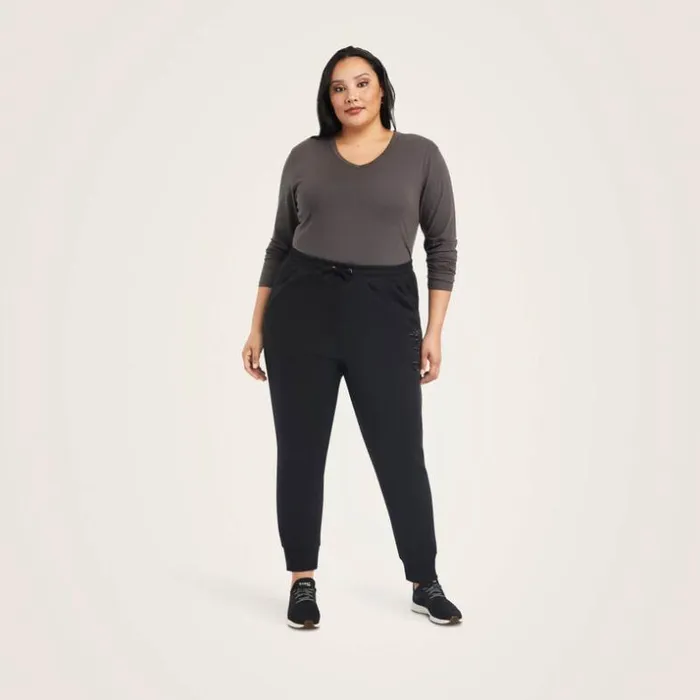 Pants and Shorts Women Ariat REAL Jogger Sweatpants Black Pants and Shorts Women Ariat REAL Jogger Sweatpants Black