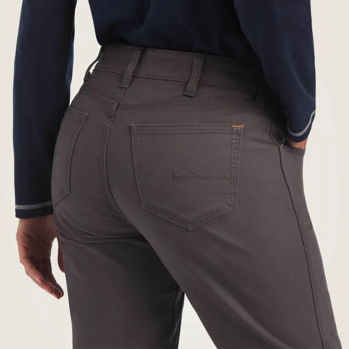 Pants and Shorts Women Ariat Rebar DuraStretch Made Tough Double Front Pant Rebar Grey Pants and Shorts Women Ariat Rebar DuraStretch Made Tough Double Front Pant Rebar Grey