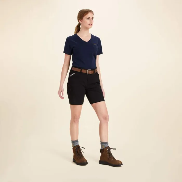 Pants and Shorts Women Ariat Rebar DuraStretch Made Tough Short Black Pants and Shorts Women Ariat Rebar DuraStretch Made Tough Short Black