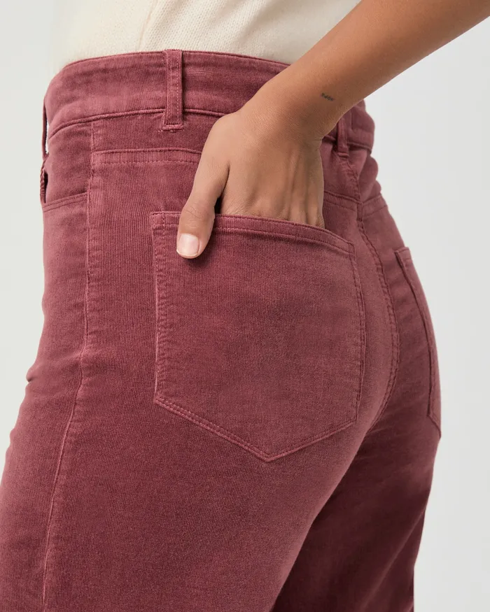 Pants PAIGE Women Anessa Wide Leg Pant 8211 Rose Tea Corduroy Pants PAIGE Women Anessa Wide Leg Pant 8211 Rose Tea Corduroy