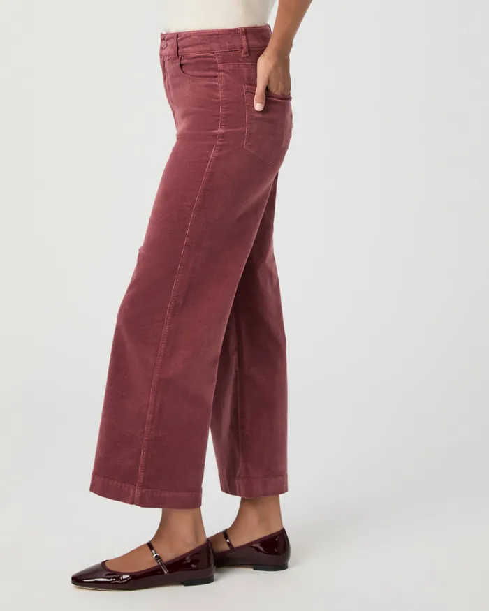 Pants PAIGE Women Anessa Wide Leg Pant 8211 Rose Tea Corduroy Pants PAIGE Women Anessa Wide Leg Pant 8211 Rose Tea Corduroy