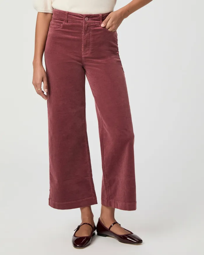 Pants PAIGE Women Anessa Wide Leg Pant 8211 Rose Tea Corduroy Pants PAIGE Women Anessa Wide Leg Pant 8211 Rose Tea Corduroy