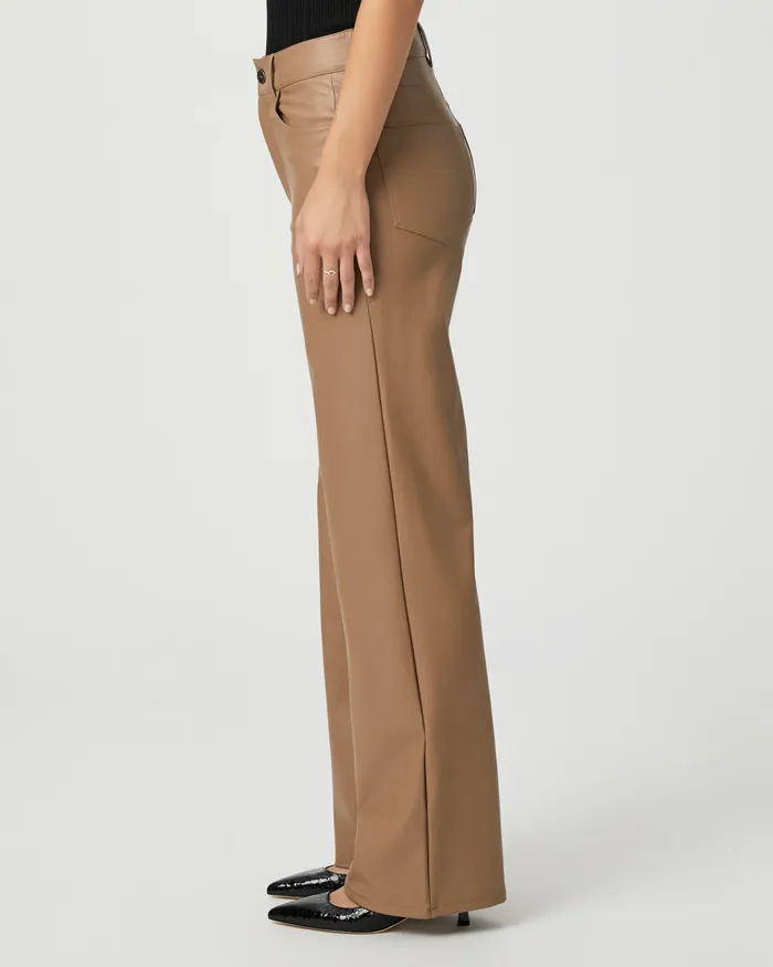 Pants PAIGE Women Sasha 32 Inch Wide Leg Pant 8211 Burnt Sugar Faux Leather Pants PAIGE Women Sasha 32 Inch Wide Leg Pant 8211 Burnt Sugar Faux Leather