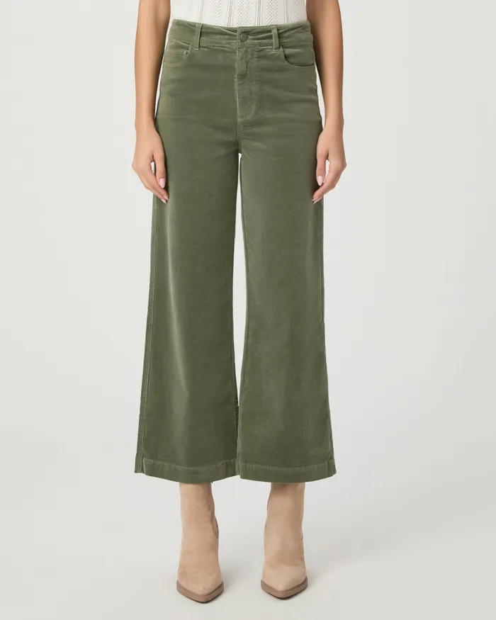 Pants Women Anessa Wide Leg Pant 8211 Aloe Corduroy PAIGE Pants Women Anessa Wide Leg Pant 8211 Aloe Corduroy PAIGE