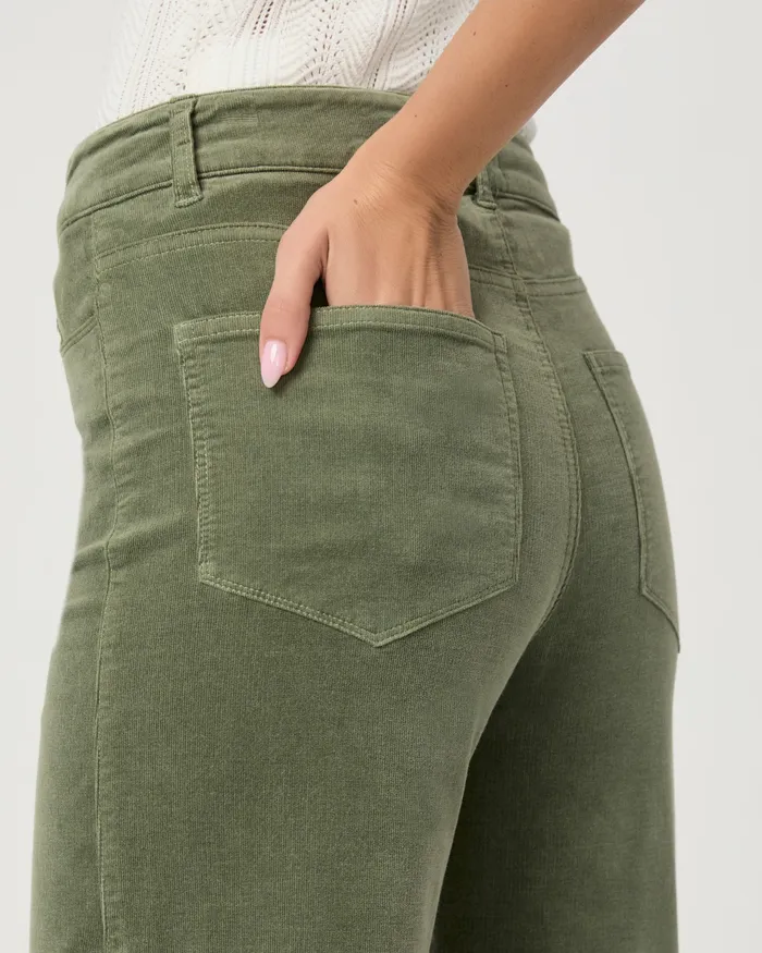 Pants Women Anessa Wide Leg Pant 8211 Aloe Corduroy PAIGE Pants Women Anessa Wide Leg Pant 8211 Aloe Corduroy PAIGE