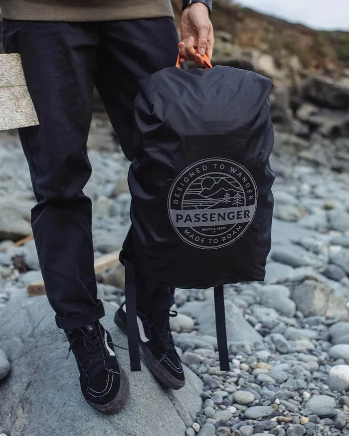 Passenger Backpacks and Bags Recycled Waterproof Backpack Cover 1835L Black Black 8211 WomenMen
