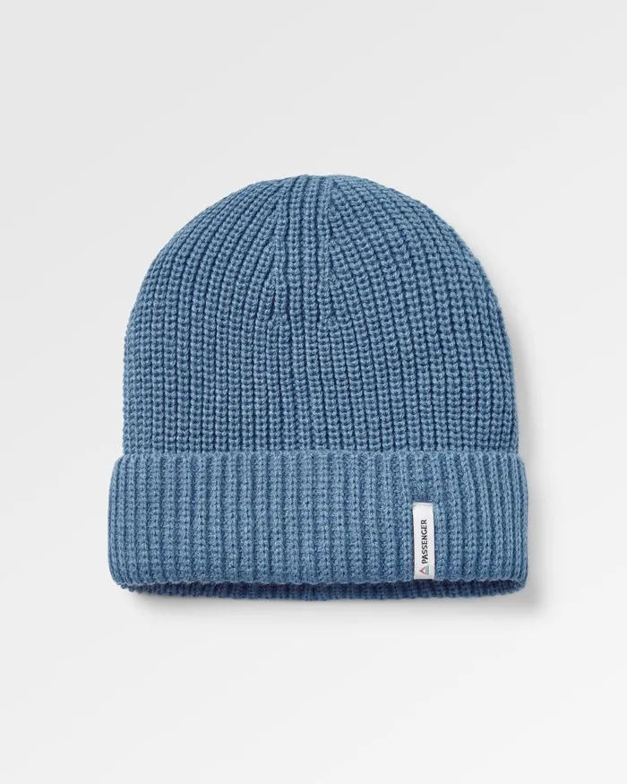 Passenger Beanies Compass Recycled Beanie Moonlight Blue Moonlight Blue 8211 WomenMen