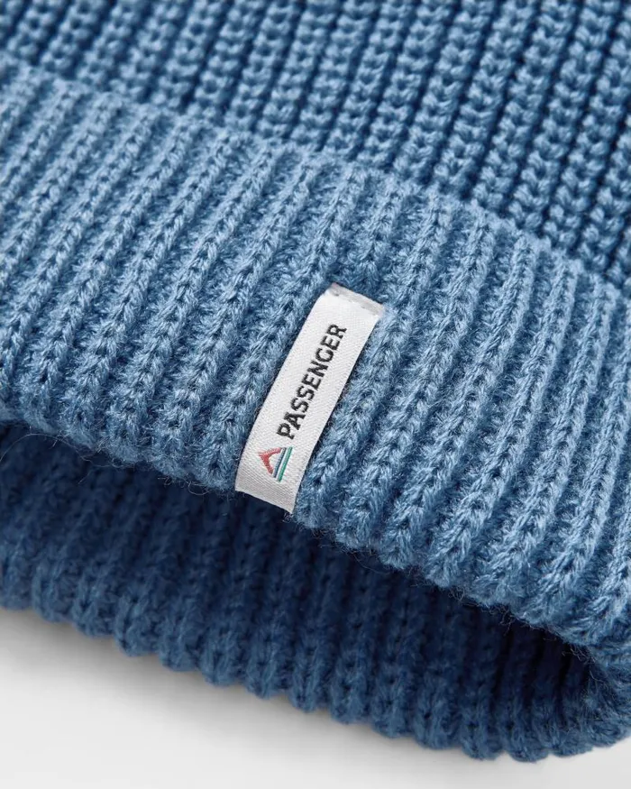 Passenger Beanies Compass Recycled Beanie Moonlight Blue Moonlight Blue 8211 WomenMen