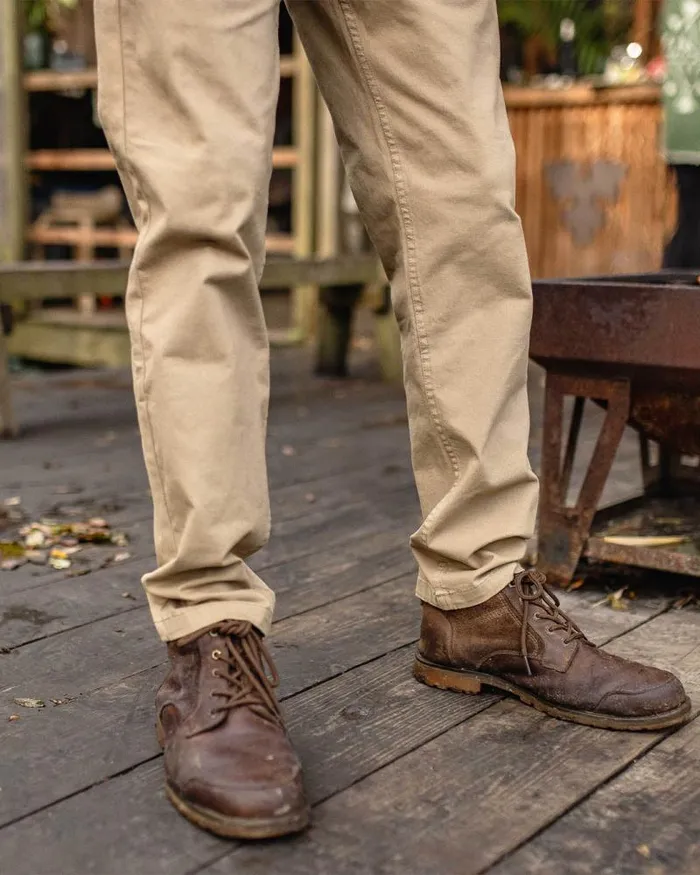 Passenger Bottoms 365 Organic Cotton Trouser Chinchilla Brown Chinchilla Brown 8211 Men