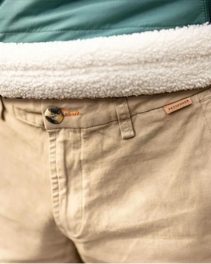 Passenger Bottoms 365 Organic Cotton Trouser Chinchilla Brown Chinchilla Brown 8211 Men