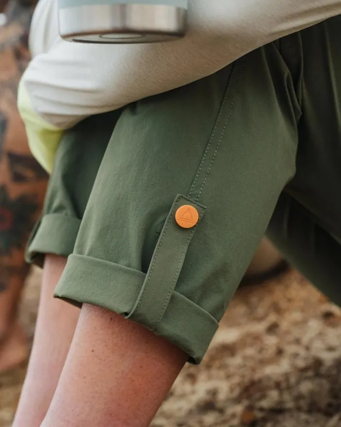 Passenger Bottoms 365 Trail Roll Up Trouser Khaki Khaki 8211 Women