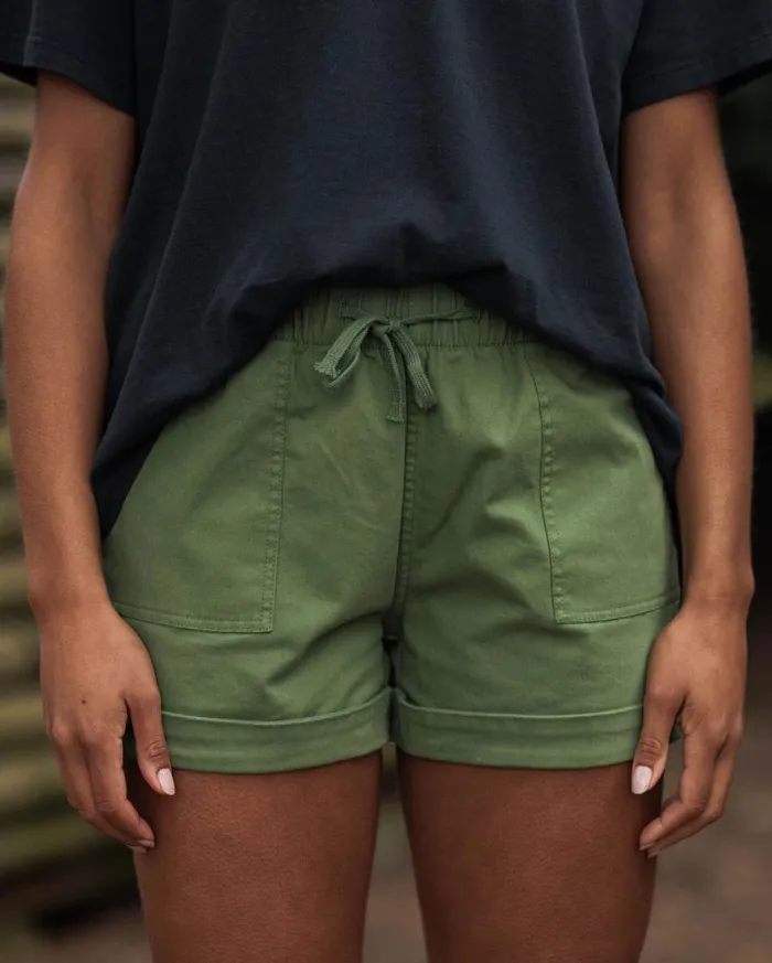 Passenger Bottoms Carriso Organic Cotton Shorts Vineyard Green Vineyard Green 8211 Women
