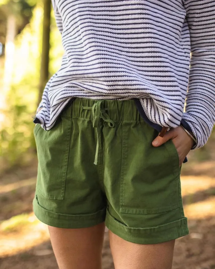 Passenger Bottoms Carriso Organic Cotton Shorts Vineyard Green Vineyard Green 8211 Women