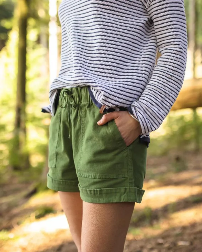 Passenger Bottoms Carriso Organic Cotton Shorts Vineyard Green Vineyard Green 8211 Women