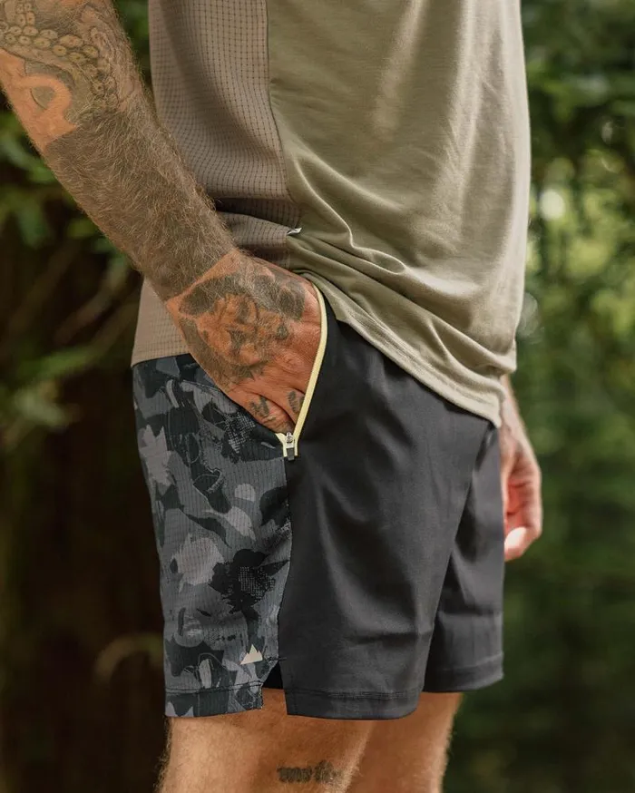 Passenger Bottoms Exploration Trail Recycled Shorts Black Black 8211 Men