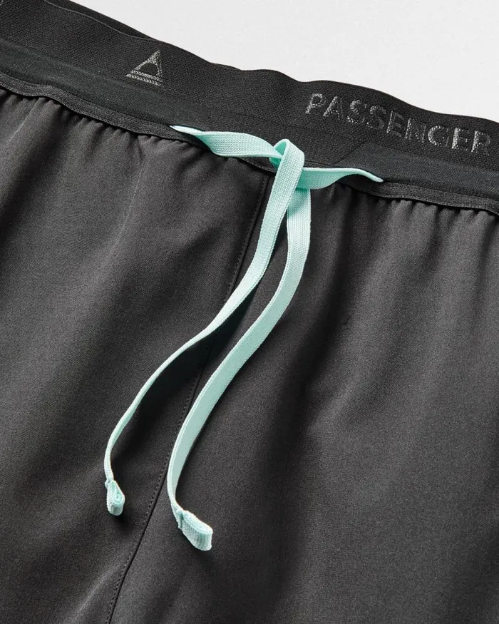 Passenger Bottoms Exploration Trail Recycled Shorts Black Black 8211 Men