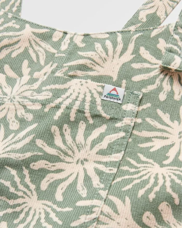 Passenger Bottoms Meadows Organic Cotton Cord Dungarees Seaweed Pistachio Seaweed Pistachio 8211 Women