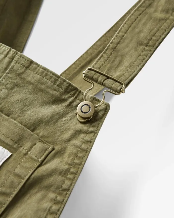 Passenger Bottoms Roamist Organic Cotton Dungarees Khaki Khaki 8211 Women