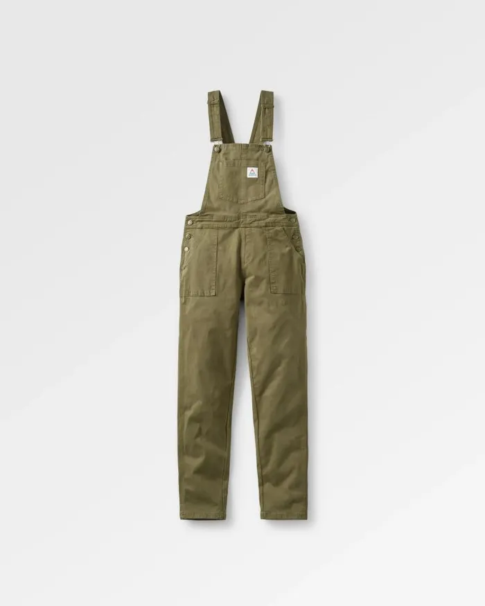 Passenger Bottoms Roamist Organic Cotton Dungarees Khaki Khaki 8211 Women