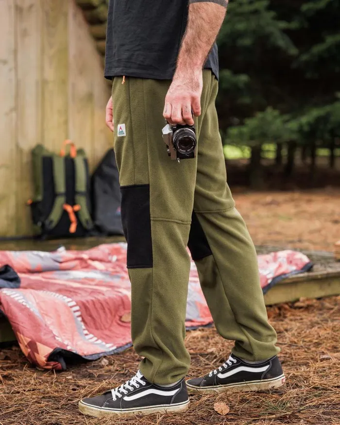 Passenger Bottoms Set Off Recycled Polar Fleece Jogger True Black Khaki True Black Khaki 8211 Men