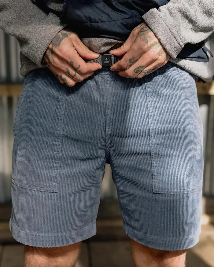 Passenger Bottoms Topanga Cord Shorts Stone Blue Stone Blue 8211 Men