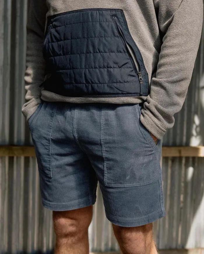 Passenger Bottoms Topanga Cord Shorts Stone Blue Stone Blue 8211 Men