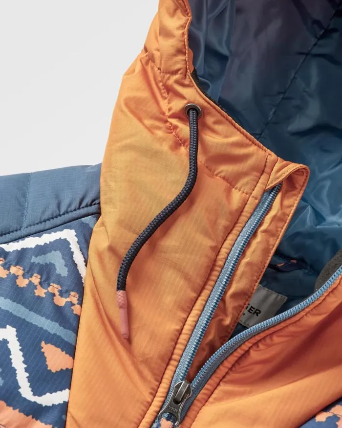 Passenger Jackets Ocean Recycled Insulated 12 Zip Jacket Homespun Stripe Navy Homespun Stripe Navy 8211 Women