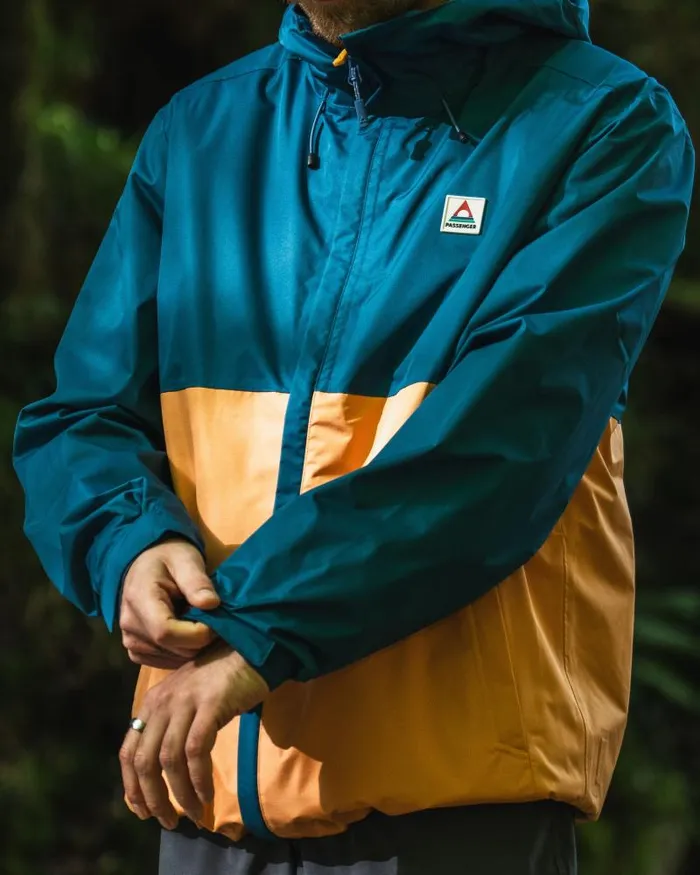 Passenger Jackets Season Water Resistant Recycled Jacket Corsair Blue Apricot Corsair Blue Apricot 8211 Men