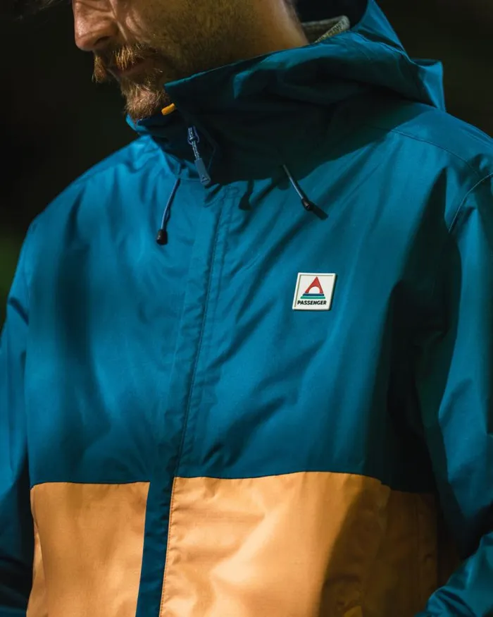 Passenger Jackets Season Water Resistant Recycled Jacket Corsair Blue Apricot Corsair Blue Apricot 8211 Men