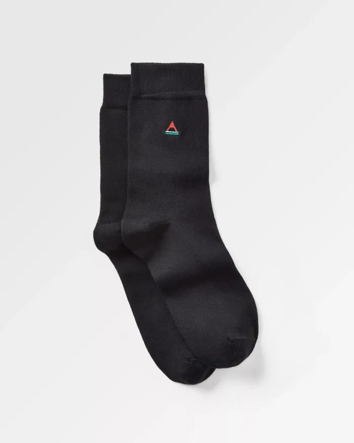 Passenger Socks Organic Crew Socks Black Black 8211 Women