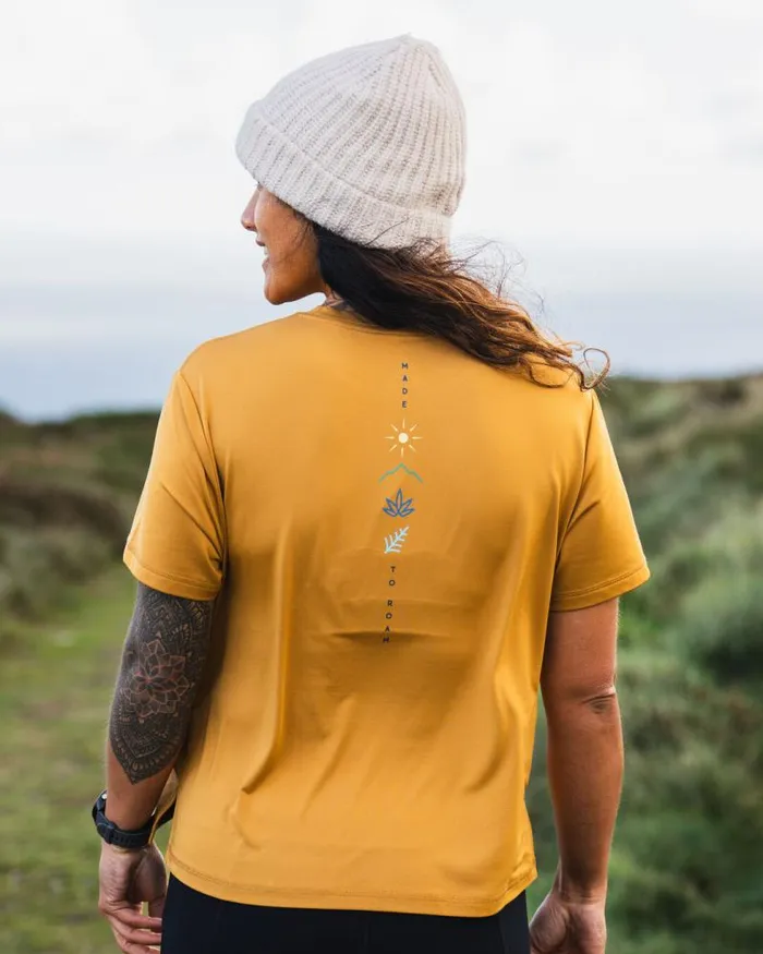 Passenger Tops Align Active Recycled TShirt Dusty Ochre Dusty Ochre 8211 Women