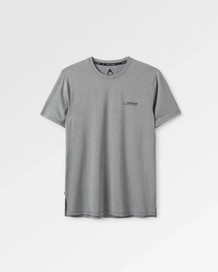 Passenger Tops All Day Active Recycled TShirt Marl Grey Marl Grey Marl 8211 Men