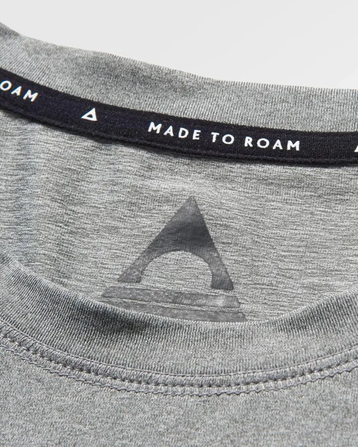 Passenger Tops All Day Active Recycled TShirt Marl Grey Marl Grey Marl 8211 Men