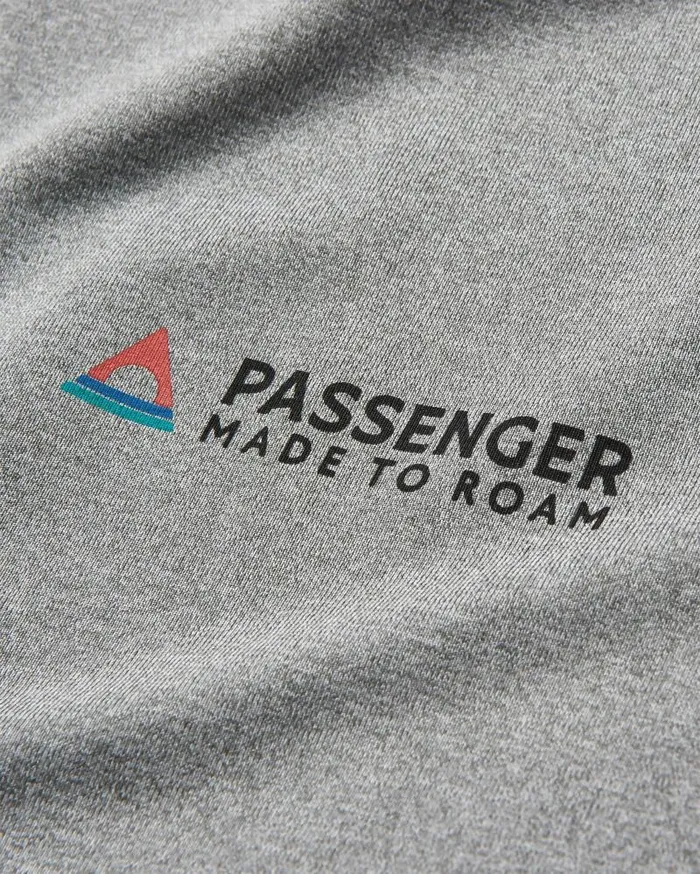 Passenger Tops All Day Active Recycled TShirt Marl Grey Marl Grey Marl 8211 Men