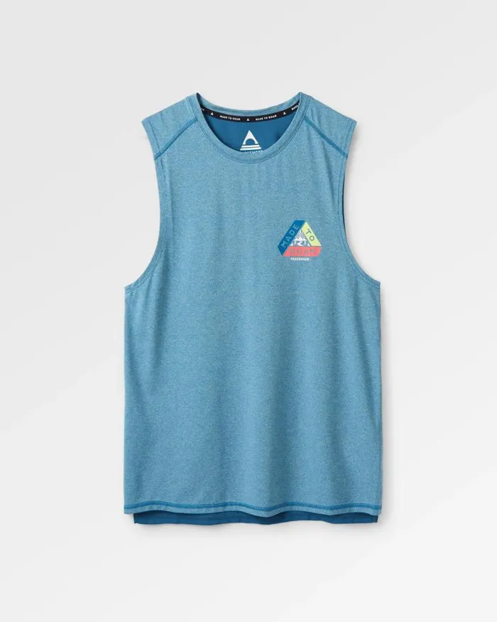 Passenger Tops Boardwalk Active Recycled Vest Blue Steel Marl Blue Steel Marl 8211 Men