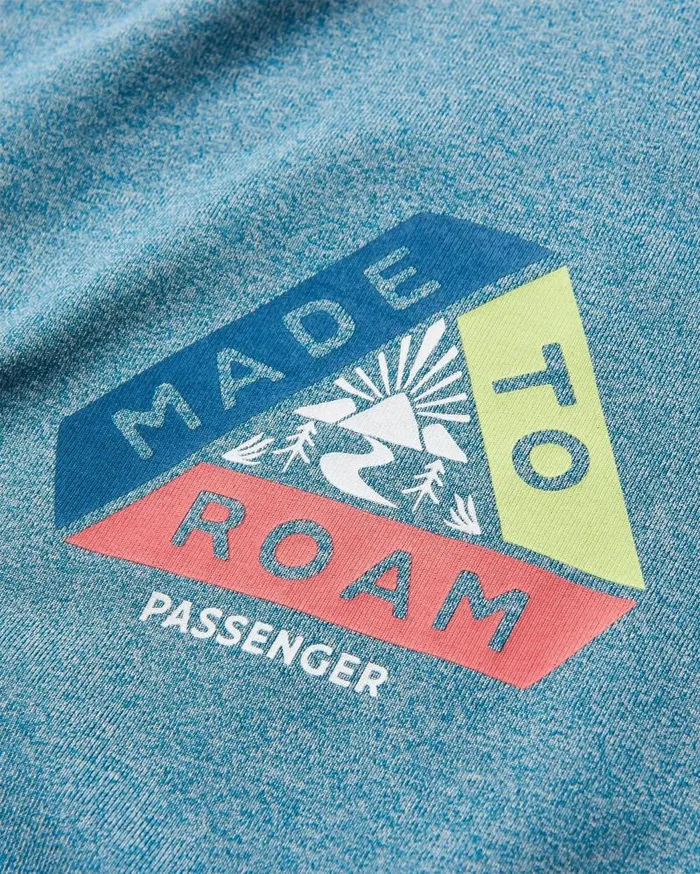 Passenger Tops Boardwalk Active Recycled Vest Blue Steel Marl Blue Steel Marl 8211 Men