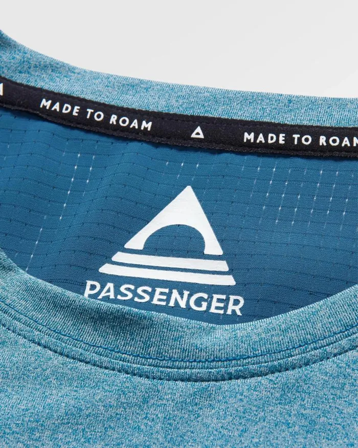 Passenger Tops Boardwalk Active Recycled Vest Blue Steel Marl Blue Steel Marl 8211 Men