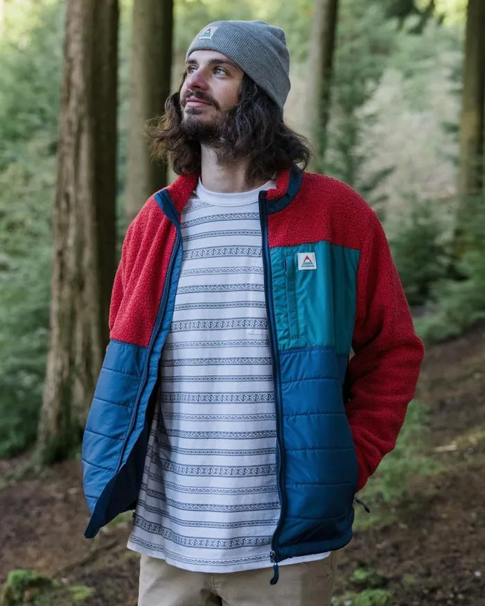 Passenger Tops Born Explorer Recycled PolarLined Sherpa Fleece Cardinal Cardinal 8211 Men