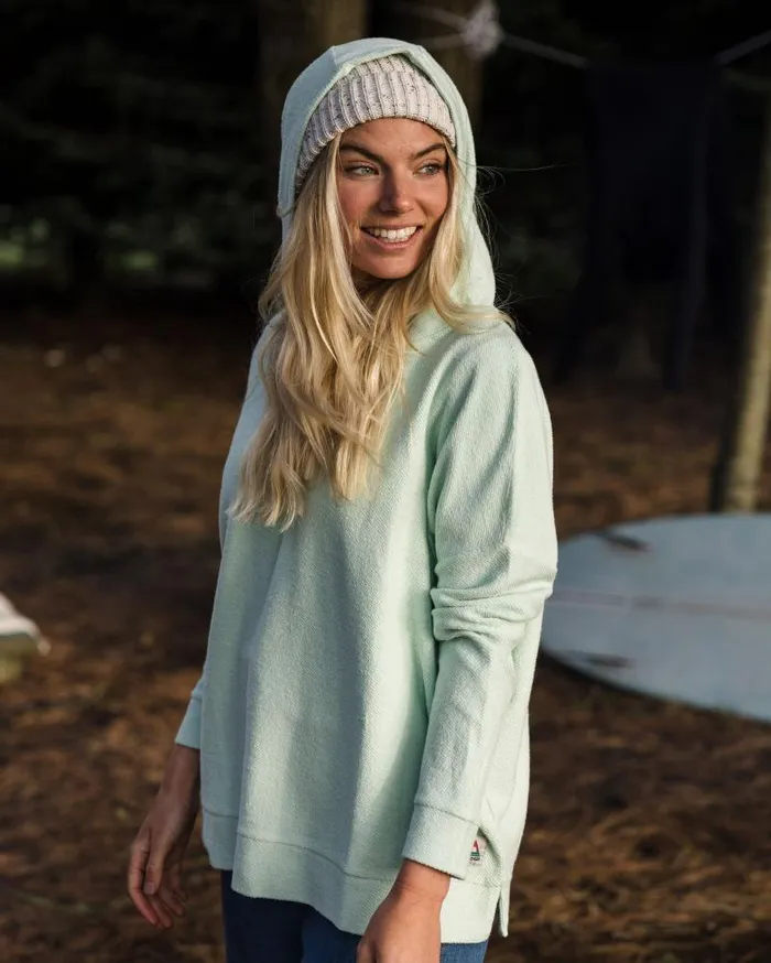 Passenger Tops Clove Organic Cotton Textured Hoodie Surf Spray Surf Spray 8211 Women