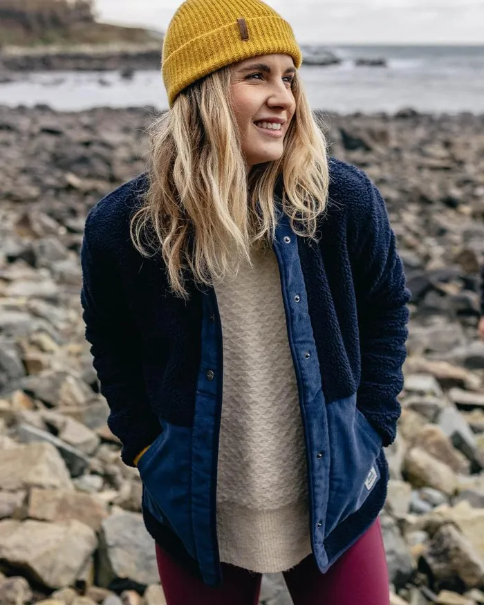 Passenger Tops Clover Recycled DeepPile Sherpa Fleece Deep Navy Deep Navy 8211 Women