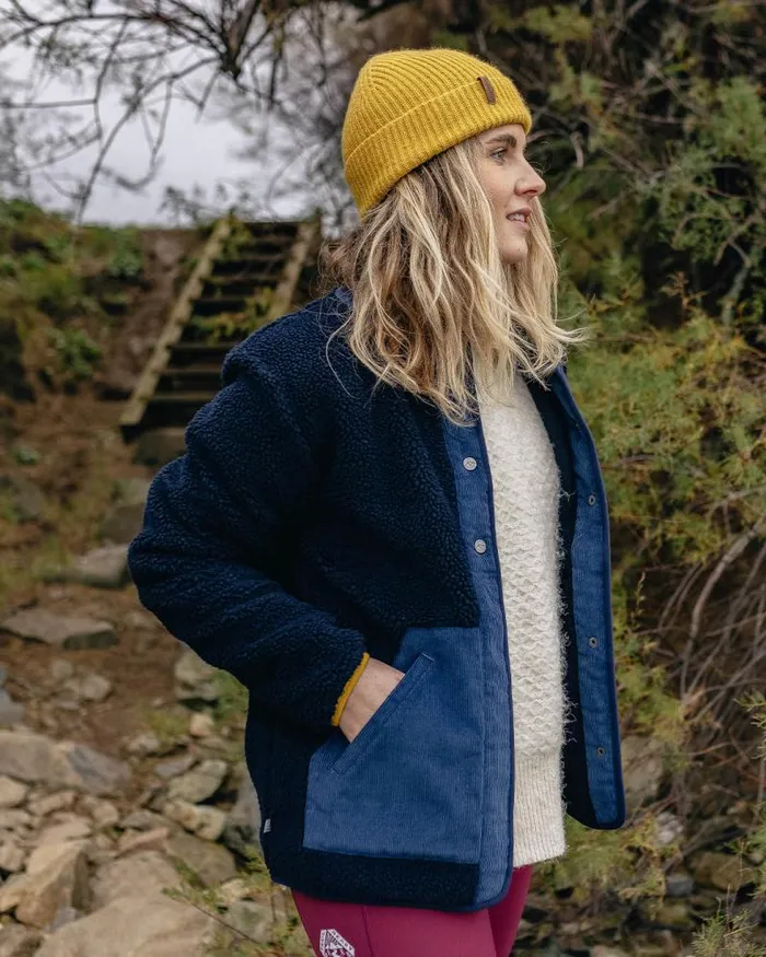 Passenger Tops Clover Recycled DeepPile Sherpa Fleece Deep Navy Deep Navy 8211 Women